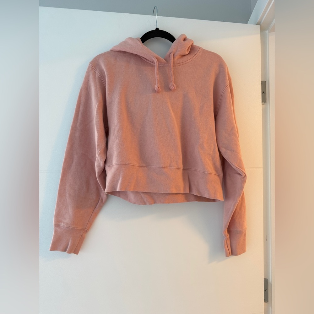 Wilfred Free - Cropped Hoodie XS – Coral Pink